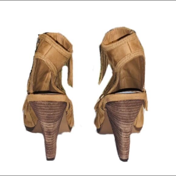Cato fringe open toe bootie size 10 - Picture 4 of 7